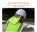 Hi-Vis Hard Hat Neck Shade - Lime