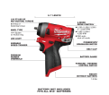 M12 FUEL™ Stubby 1/4 in. Impact Wrench