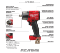 M18 FUEL™ 1/2 Mid-Torque Impact Wrench w/ Friction Ring