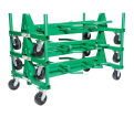 Mobile Conduit and Pipe Rack with 603 casters