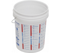 Plastic Bucket - 5 Gal./20L - White / 32392