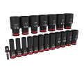 19PC SHOCKWAVE™ Impact Duty™ 1/2" Drive SAE Deep 6 Point Socket Set