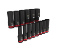 SHOCKWAVE Impact Duty™ 1/2" Drive Metric Deep 6 Point Socket Set - 14 PC