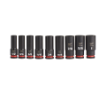 9PC SHOCKWAVE Impact Duty™ 1/2" Drive SAE Deep 6 Point Socket Set