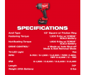 M18 FUEL™ 1/2" High Torque Impact Wrench w/ Friction Ring REDLITHIUM™ FORGE™ Kit