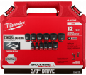 SHOCKWAVE Impact Duty™ 3/8" Drive SAE Standard 6 Point Socket Set - 12PC