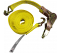 Ratchet Tie Down Strap - 1"x 15" - Wire Hook / RATCHET1X15W