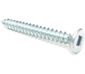Flat Head #10 Robertson Wood Screws / Zinc (PKG)