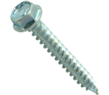 Hex Washer Head 8-15 Sharp Point Self-Piercing Screw / Zinc (BULK)