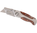 Knife, Folding, locking utility knife- wood handle