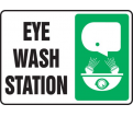 Eye Wash Station Sign - 10" x 14" - Plastic / MFSD595VP