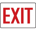 Exit Sign - 10" x 14" - Plastic / MEXT906VP