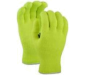 Luxury Liner, Hi-Vis Yellow, Napped Liner Gloves - Large