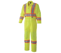 Hi-Viz Traffic Safety Coveralls - Hi-Viz Yellow/Green - XL - *PIONEER