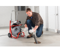K-400 Machine with Gloves & Std. Equipment: C-32 IW 3/8" x 75' (10 mm x 23 m) Solid Core (Integral Wound) Cable, T-260 Tool Set
