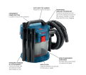 18 V 2.6-Gallon Wet/Dry Vacuum Cleaner with HEPA Filter (Bare Tool) - *BOSCH