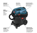 9-Gallon Dust Extractor with Auto Filter Clean and HEPA Filter - *BOSCH
