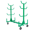 Mobile Conduit and Pipe Rack with 603 casters