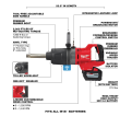 M18 FUEL™ 1 in. D-Handle Ext Anvil High Torque Impact Wrench w/ ONE-KEY™ Kit