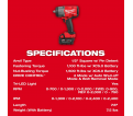 M18 FUEL™ 1/2" High Torque Impact wrench w/ Friction Ring Kit