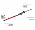 M18 FUEL™ QUIK-LOK™ Hedge Trimmer Attachment