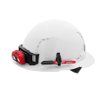 White Full Brim Vented Hard Hat w/4pt Ratcheting Suspension - Type 1, Class C