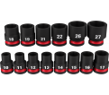 SHOCKWAVE Impact Duty™ 1/2" Drive Metric Standard 6 Point Socket Set - 14PC
