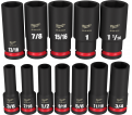 SHOCKWAVE Impact Duty™ 1/2" Drive SAE Deep 6 Point Socket Set - 12pc
