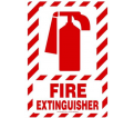 Fire Extinguisher Sign - 10" x 7" - Plastic / MFXG419VP