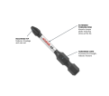 8 pc. Impact Tough™ Phillips® 2 In. Power Bits with Clip for Custom Case System - *BOSCH