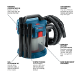 18 V 2.6-Gallon Wet/Dry Vacuum Cleaner with HEPA Filter (Bare Tool) - *BOSCH