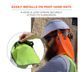 Hi-Vis Hard Hat Neck Shade - Lime