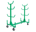 Mobile Conduit and Pipe Rack with 603 casters