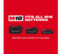 M18 FUEL™ 5" Flathead Braking Grinder, Paddle Switch No-Lock
