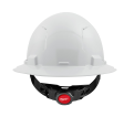 White Full Brim Vented Hard Hat w/4pt Ratcheting Suspension - Type 1, Class C