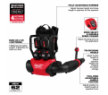 M18™ FUEL™ Backpack Blower Kit with 4 12.0 Ah Batteries, 2 Chargers
