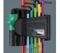 967/9 TX BO Multicolour 1 SB L-key set for tamper-proof TORX® screws, BlackLaser