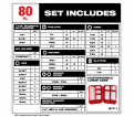Screw Driver Bit Set (80-Piece)