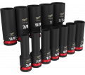 SHOCKWAVE Impact Duty™ 1/2" Drive SAE Deep 6 Point Socket Set - 12pc