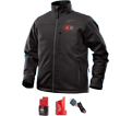 Heated Jacket (Kit) - Unisex - Black - 12V Li-Ion / 202B Series *TOUGHSHELL