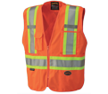 Hi-Viz Safety Vest - 5 Point Tear-Away - Polyester / 693 Series