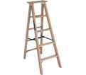 Step Ladder - Type 1AA - Wood / 512 Series *YELLOW TOP