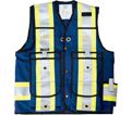 Surveyor Safety Vest - Unlined - Poly/Cotton / BK305RB