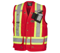 Surveyor's/Supervisor's Vest - Red Cotton / 694 Series