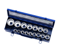 17 PC 3/4" DR Metric Socket Set - 12 Point - *JET