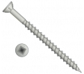 Collated Wood Screws - Flat w/ Nib - Robertson - #8 / Galvanized