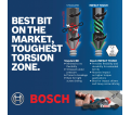 8 pc. Impact Tough™ Phillips® 2 In. Power Bits with Clip for Custom Case System - *BOSCH