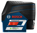 12V Max Connected Green-Beam Cross-Line Laser with Plumb Points - *BOSCH