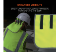 Hi-Vis Hard Hat Neck Shade - Lime