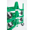 Mobile Conduit and Pipe Rack with 603 casters